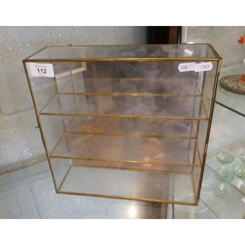 112 - Small glass display cabinet