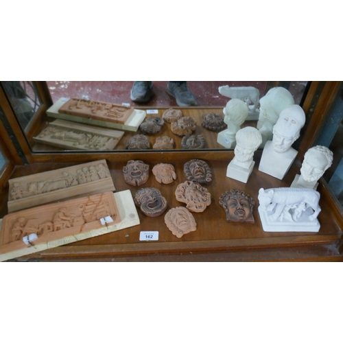 162 - Collectables to include terracotta masks