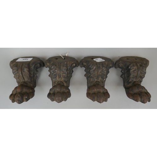 169 - 4 cast iron feet