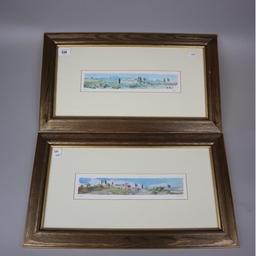 236 - 2 signed L/E landscape prints Pantani