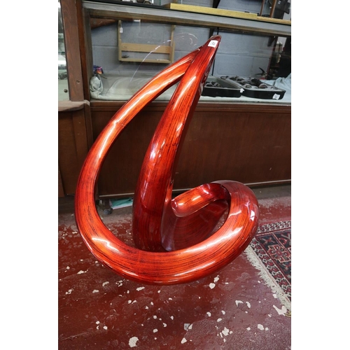 237 - Large red modern art sculpture A/F