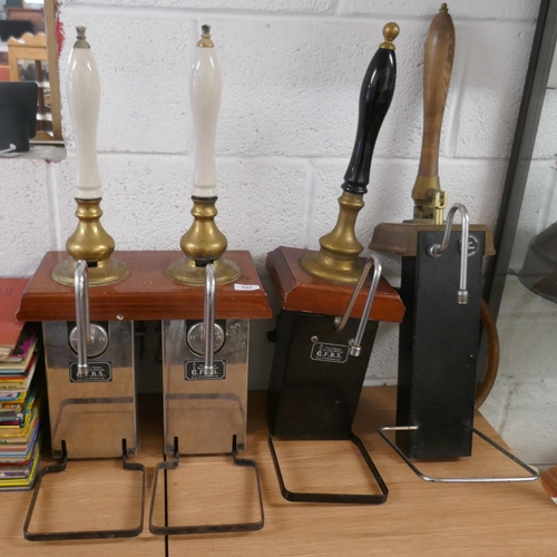 323 - 3 vintage beer pumps