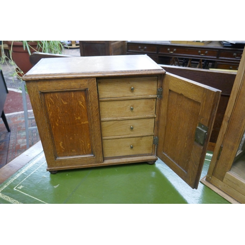 376 - Table top cupboard with drawers - Approx size: W: 42cm D: 23cm H: 39cm