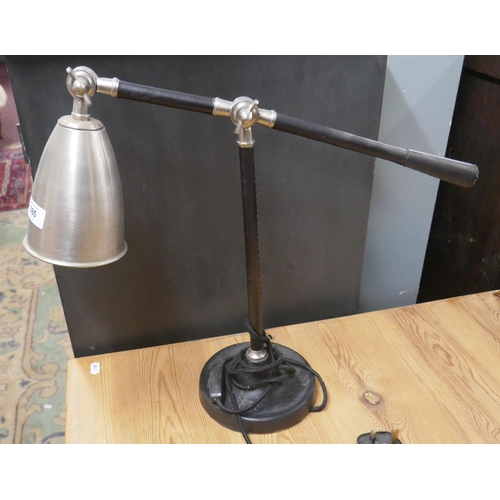 385 - Leather wrapped desk lamp