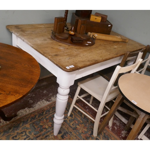 414 - Antique pine farmhouse table