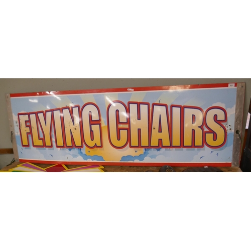 419 - Fairground sign - Flying chairs