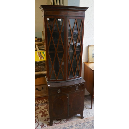 429 - Small Edwardian display cabinet