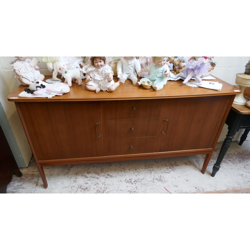 432 - Mid-century 'Vanson' teak sideboard - Approx size: W: 159cm D: 50cm H: 85cm