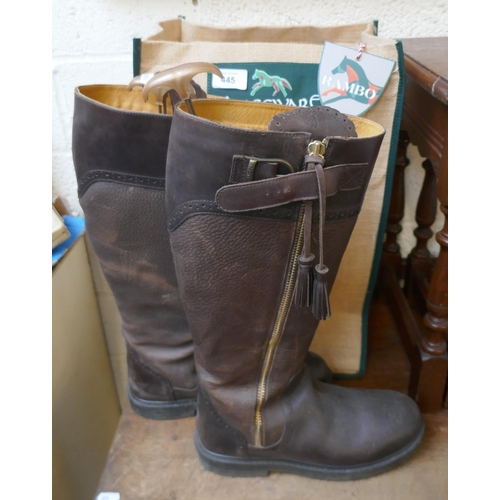 445 - Shires Moretta equestrian boots size 42 UK size 8