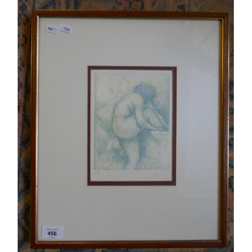 456 - Douglas Portway artist proof - Nude study of woman