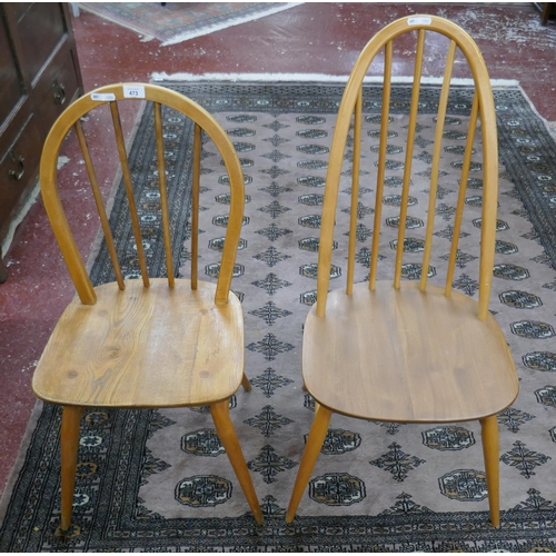 473 - 2 Blonde Ercol chairs