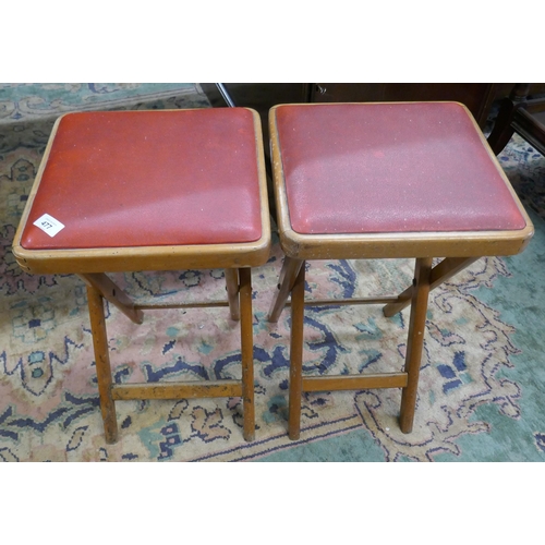 477 - Pair of vintage barstools