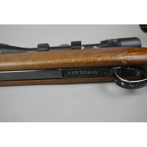 100 - BSA Airsport .22 under level air rifle with scope A/F