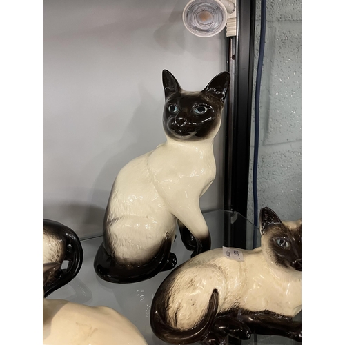 145 - Collection of Beswick cats - Approx height of tallest: 24cm