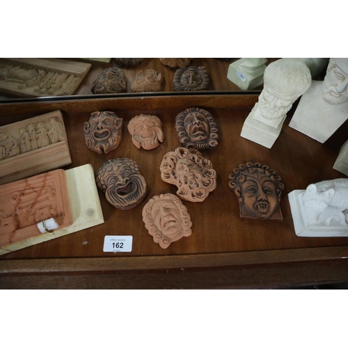 162 - Collectables to include terracotta masks