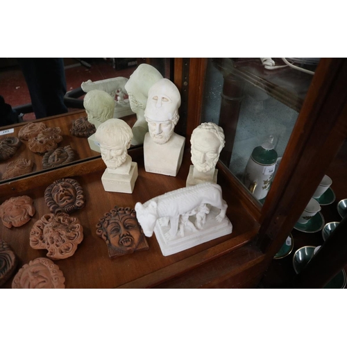 162 - Collectables to include terracotta masks