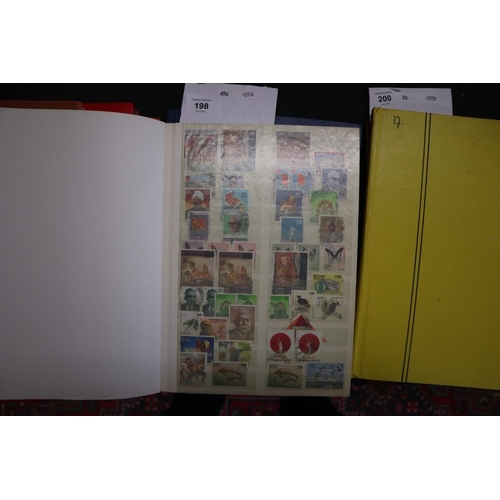 198 - Stamps - Stamps - 2 Well populated Commonwealth and stock books