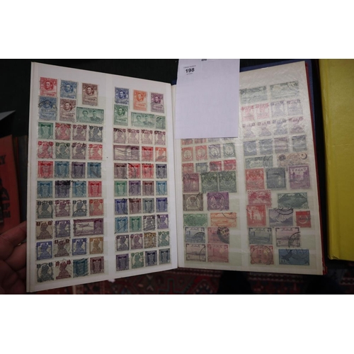 198 - Stamps - Stamps - 2 Well populated Commonwealth and stock books