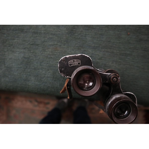 249 - Two Carl Zeiss Jena cased binoculars together with another