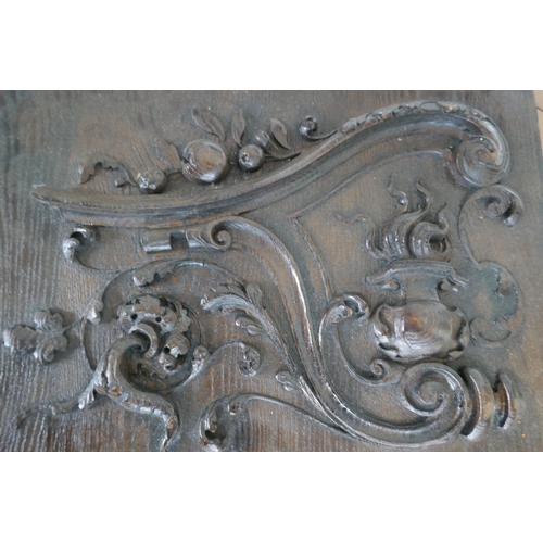 301 - Pair of carved wooden panels