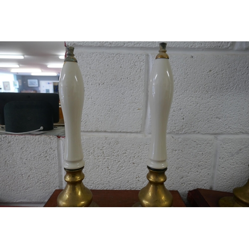 323 - 3 vintage beer pumps