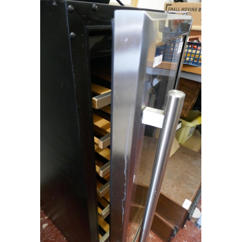 329 - Plug in wine cooler - Approx size: W: 30cm D: 58cm H:87cm