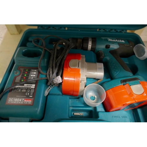 335 - Makita drill in case with accessories