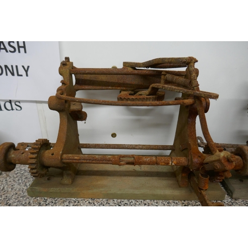 338 - 3 antique fruit peelers