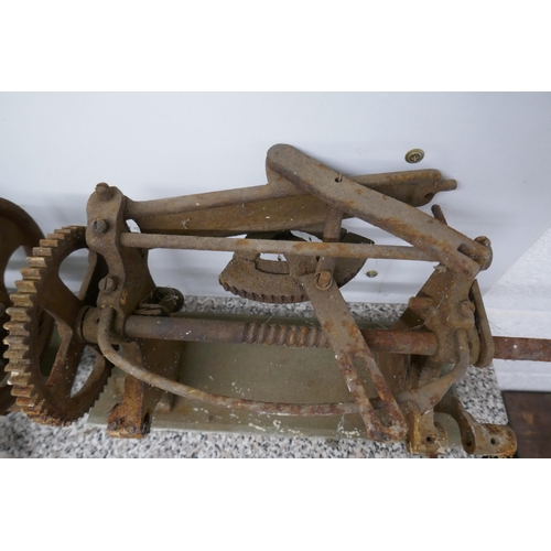 338 - 3 antique fruit peelers