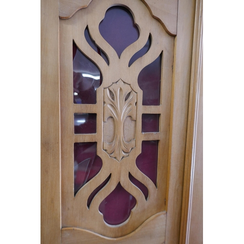 346 - Satin wood wardrobe