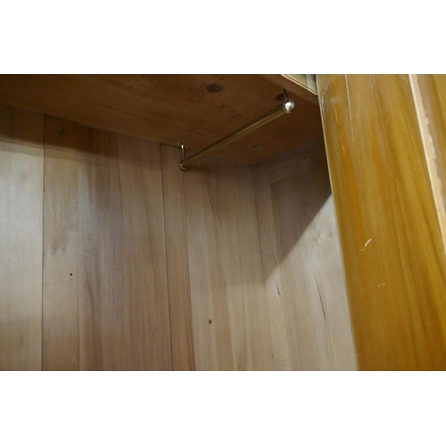 346 - Satin wood wardrobe