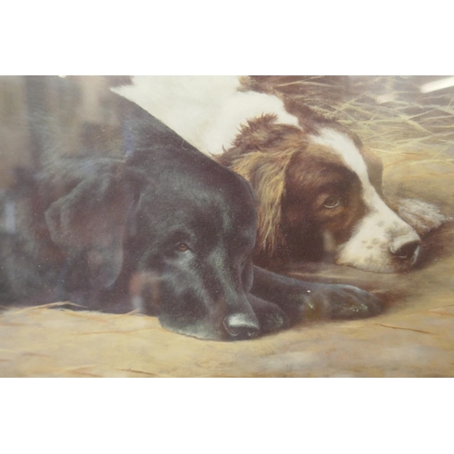 357 - Signed L/E print 'Dog Tired' by Nigel Hemming