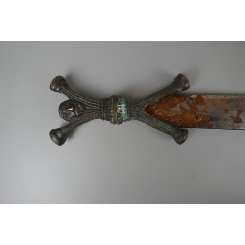 88 - Bronze handled sword