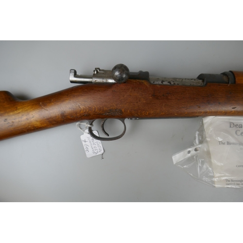 97 - 1906 Carl Gustaf rifle with deactivation certificate