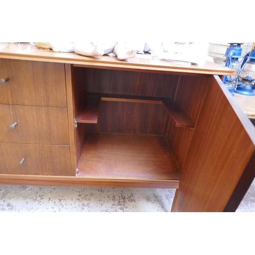 432 - Mid-century 'Vanson' teak sideboard - Approx size: W: 159cm D: 50cm H: 85cm