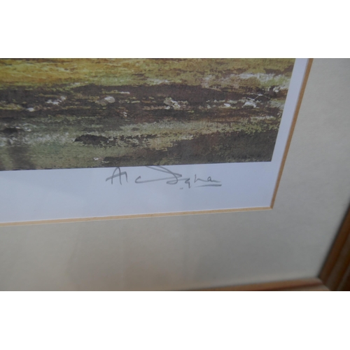 434 - L/E signed print - Outlook Brighter indistinct signature