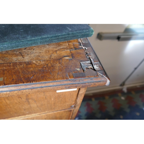 459 - Early walnut chest on stand - Approx size: W: 95cm D: 52cm H: 132cm