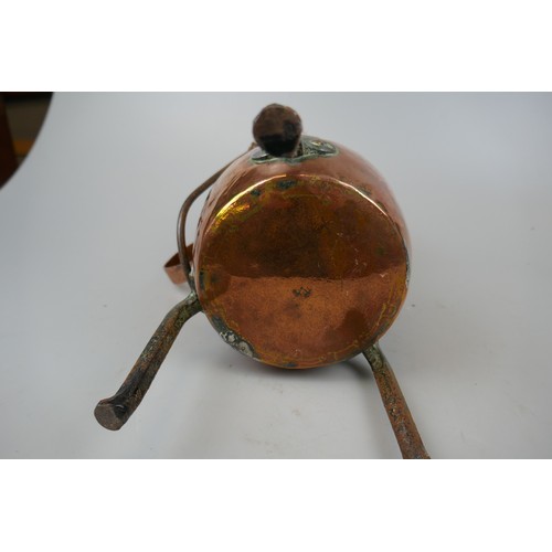 205 - Copper and brass jugs