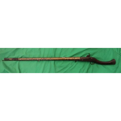 158 - Jezail South Asian/Middle Eastern percussion rifle 