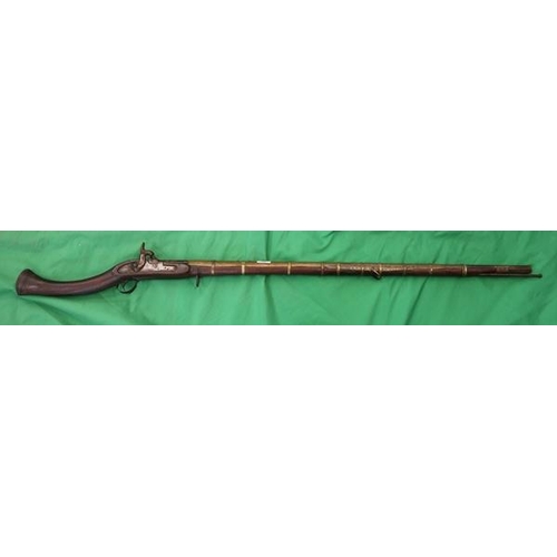 158 - Jezail South Asian/Middle Eastern percussion rifle 