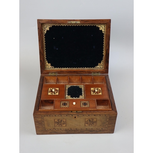 193 - Tumbridge Ware sewing box