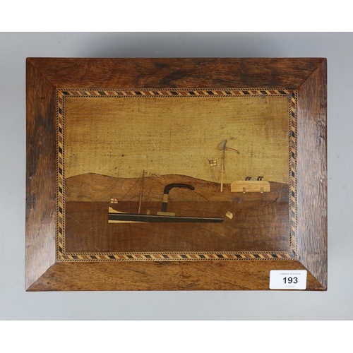193 - Tumbridge Ware sewing box
