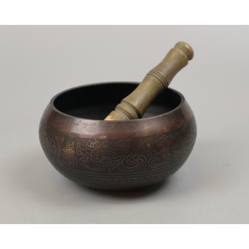 200 - Tibetan Bronze singing bowl