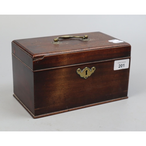 201 - Tea caddy missing inners