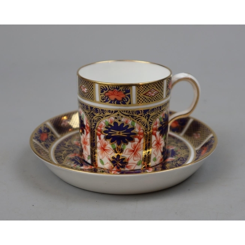 212 - Royal Crown Derby coffee can and saucer