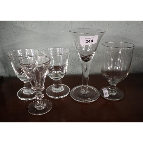 240 - Collection of glasses