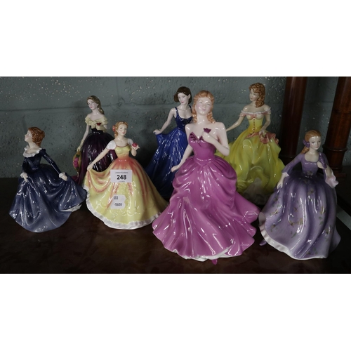 248 - 7 Royal Doulton figurines