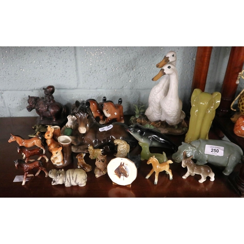 250 - Collection of ceramic animals