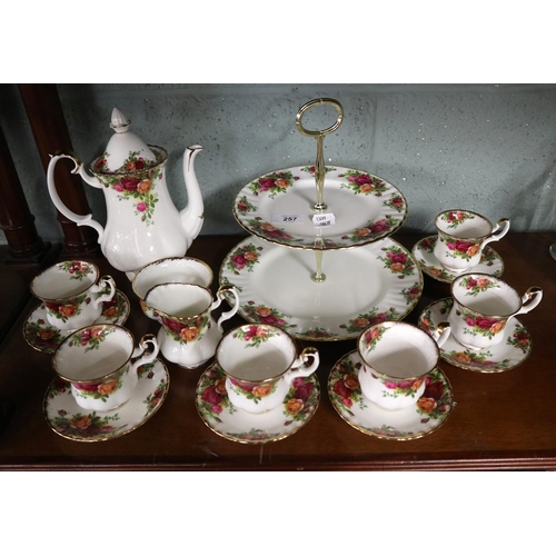 257 - Royal Albert Old Country Roses tea service