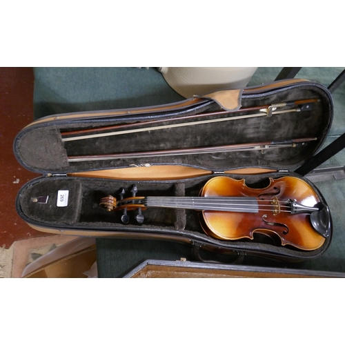 269 - Cased violin